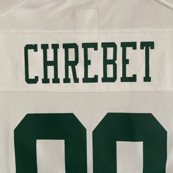 NIKE NFL New York Jets White and Green Jersey Size M